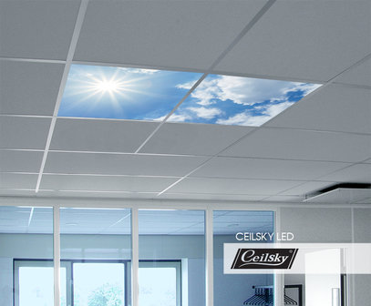 LED-Wolkenhimmel / Wolkendecke 2 Panels Einbau 60x60 / 62x62