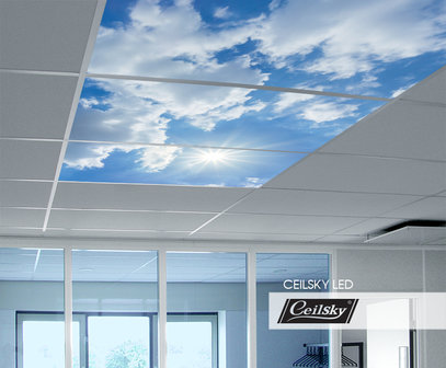 LED-Wolkenhimmel / Wolkendecke 3 Panels Einbau 120x60 / 125x62