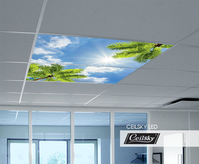 LED-Wolkenhimmel / Wolkendecke 2 Panels Einbau 120x60 / 125x62