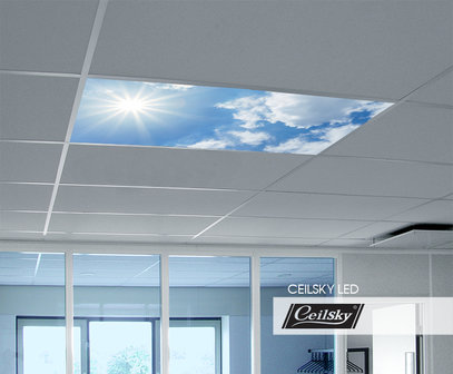 LED-Wolkenhimmel / Wolkendecke 1 Panel Einbau 120x60 / 125x62