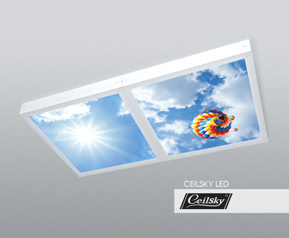 LED-Wolkenhimmel / Wolkendecke 1 Panel Aufbau 60x60