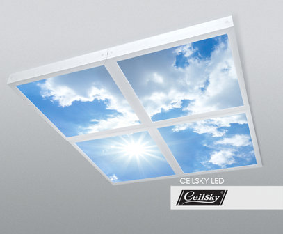 LED-Wolkenhimmel / Wolkendecke 4 Panels Aufbau 60x60