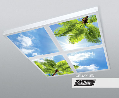 LED-Wolkenhimmel / Wolkendecke 4 Panels Aufbau 60x60