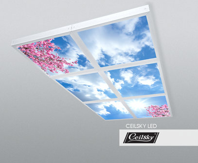 LED-Wolkenhimmel / Wolkendecke 6 Panels Aufbau 60x60