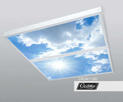 LED-Wolkenhimmel / Wolkendecke 2 Panels Aufbau 120x60