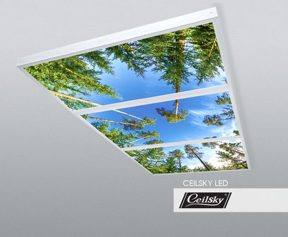 LED-Wolkenhimmel / Wolkendecke 3 Panels Aufbau 120x60