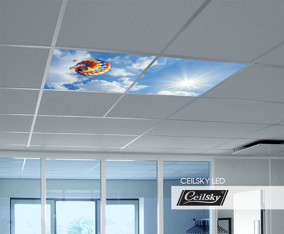 LED-Wolkenhimmel / Wolkendecke 2 Panels Einbau 60x60 / 62x62