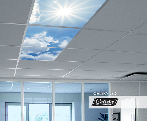 LED-Wolkenhimmel / Wolkendecke 3 Panels Einbau 60x60 / 62x62
