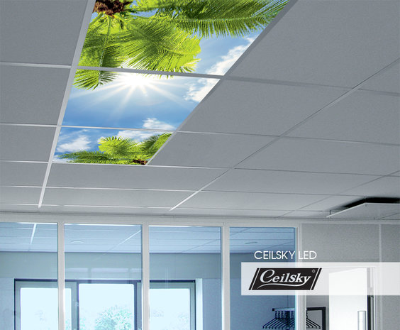 LED-Wolkenhimmel / Wolkendecke 3 Panels Einbau 60x60 / 62x62