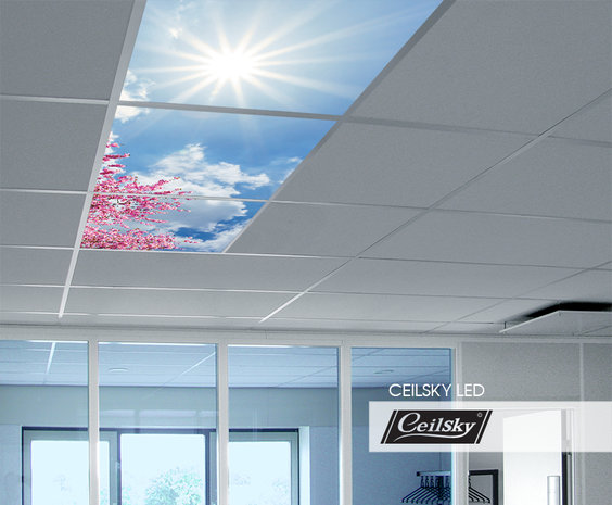 LED-Wolkenhimmel / Wolkendecke 3 Panels Einbau 60x60 / 62x62