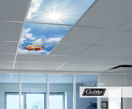 LED-Wolkenhimmel / Wolkendecke 3 Panels Einbau 60x60 / 62x62