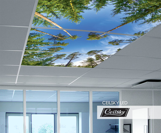 LED-Wolkenhimmel / Wolkendecke 3 Panels Einbau 120x60 / 125x62