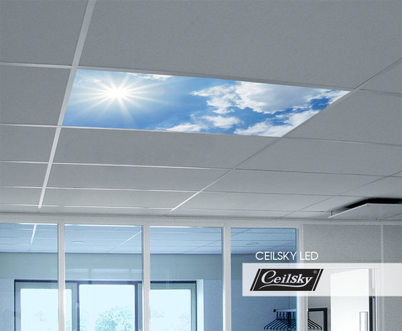 LED-Wolkenhimmel / Wolkendecke 1 Panel Einbau 120x60 / 125x62