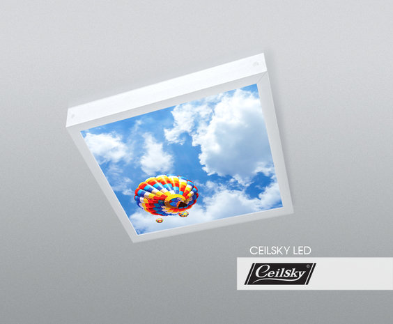 LED-Wolkenhimmel / Wolkendecke 1 Panel Aufbau 60x60