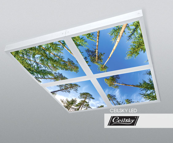 LED-Wolkenhimmel / Wolkendecke 4 Panels Aufbau 60x60