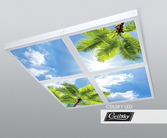 LED-Wolkenhimmel / Wolkendecke 4 Panels Aufbau 60x60