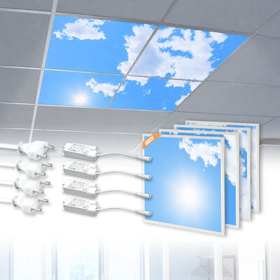 Basic LED-Wolkenhimmel 60x60 cm 4 teilig