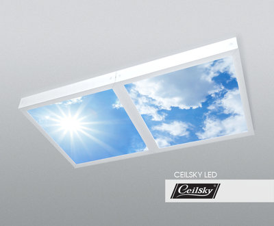 LED-Wolkenhimmel / Wolkendecke 1 Panel Aufbau 60x60